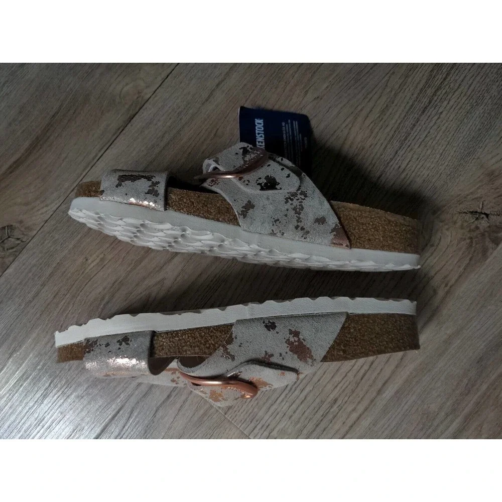 Birkenstock Siena Rose Gold Metallic Copper Exquisite Sandals EU 38 Womens 7-7.5 - Picture 11 of 12